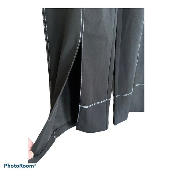 INC International Concepts Women's Split Wide-Leg Pants Black. Size 2. - Picture 2 of 7